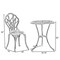 Indoor and Outdoor Bronze Dinning Set 2 Chairs with 1 Table Bistro Patio Cast Aluminum.